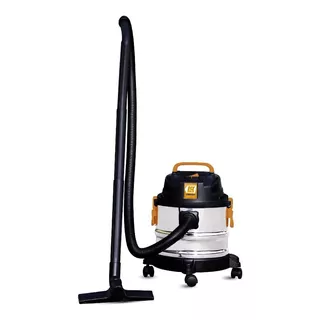 Aspiradora De Tacho Lüsqtoff La-1500mm 15l  Acero Inoxidable Y Negra 220v 50hz