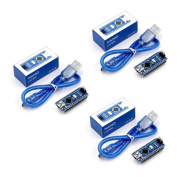 Nano V3.0 Ch340 De 3 Piezas/lote Para Arduino Con Cable Usb