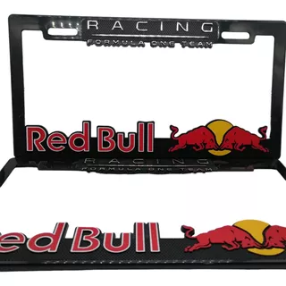 Porta Placas Rancing Red Bull Par (2) Piezas