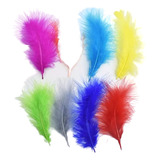 Plumas Decorativas Artificiales Multicolor Paquete X 20