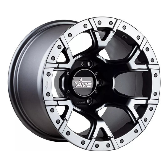 Llantas 15x10 5x139.7 Et-44 Ams Matte Gun /matte Black River