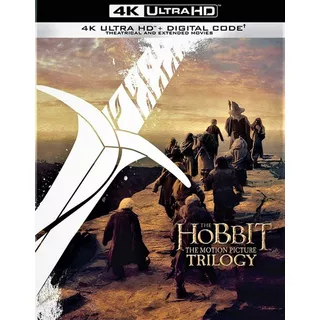 Hobbit Trilogia 4k Ultra Hd + Blu-ray + Dc  Audio En Español