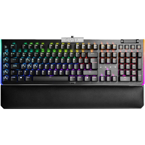 Teclado Gamer Mecanico Evga Z20 Clicky Rgb Backlit Led Rgb Color del teclado Negro Idioma Inglés US