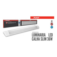 Lâmpada Luminária Led Slim Fit Linear Branco Frio 6500k 36w
