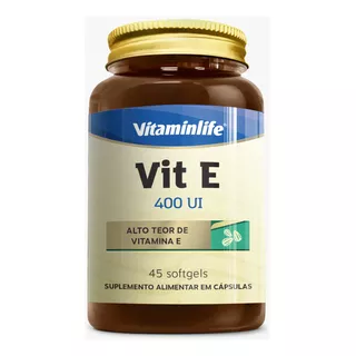 Vit E 400ui (4000% Idr) ) Vit E 45 Softgels - Vitaminlife