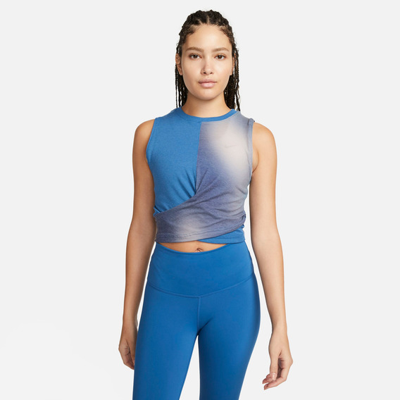 Musculosa Para Mujer Nike Yoga Dri-fit Azul