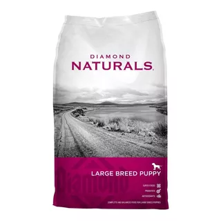 Alimento Diamond Naturals Large Breed Puppy Para Perro Cachorro De Raza Grande Sabor Cordero Y Arroz En Bolsa De 18.14kg