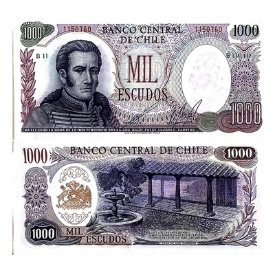 Billete 1000 Escudos Chilenos