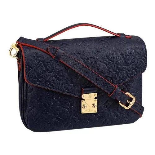 Bolsa bandolera Louis Vuitton Pochette Métis diseño monogram empreinte de  cuero granulado azul marino y roja con correa de hombro azul marino asas  color azul marino y herrajes metal