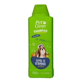 Shampoo Vitaminas Pet Clean 700 Ml Para Cães E Gatos