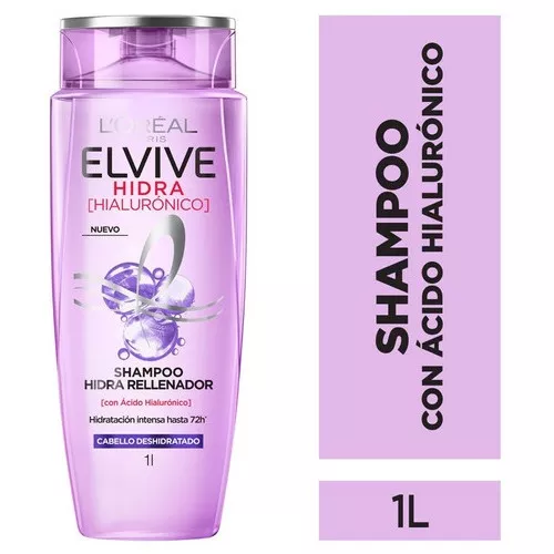 Elvive L´oréal Paris - Shampoo Hidra Hialuronico 200 Ml x 3 Unidades