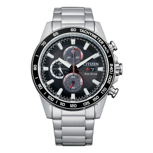 Reloj Citizen 61635 Ca0780-52e Hombre Ecodrive Chrono Racing Color del fondo Negro 61635