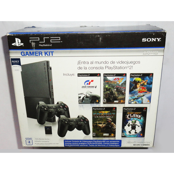 Playstation 2 Gamer Kit Completa Como Nueva - Mg