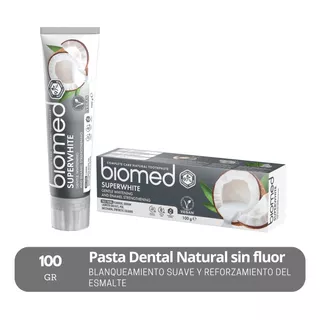 Pasta Dental Blanqueadora Biomed Superwhite 100g Sin Fluor