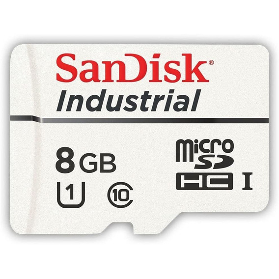 Tarjeta De Memoria Sandisk Industrial Mlc 8gb + Adaptador...