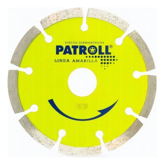 Disco Diamantado Segmentado Pys 115mm Patroll Linea Amarilla