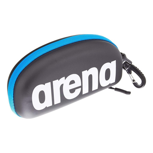 Estuche Para Antiparras Arena Goggle Case Color Negro con Azul