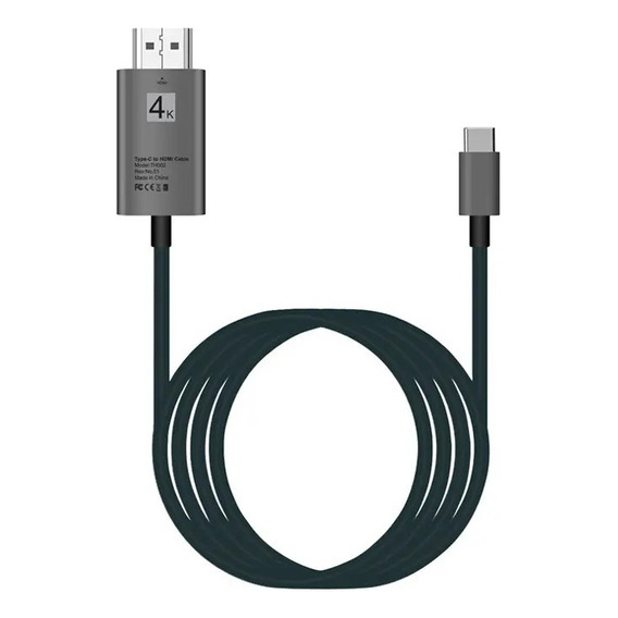 JKR Adaptador Cable Usb Tipo C A Hdmi / Usb-c A Hdmi 4k 60hz 2 Metros Video 