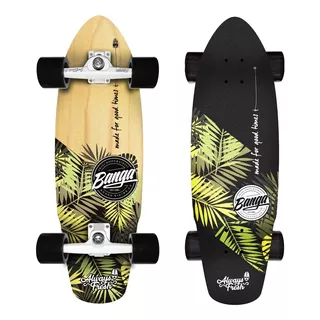 40% Off - Surfskate Banga Boards Oficial - Modelo Bowl Jam - Maple - Simulador De Surf - Carver Skate Cruiser Longboard
