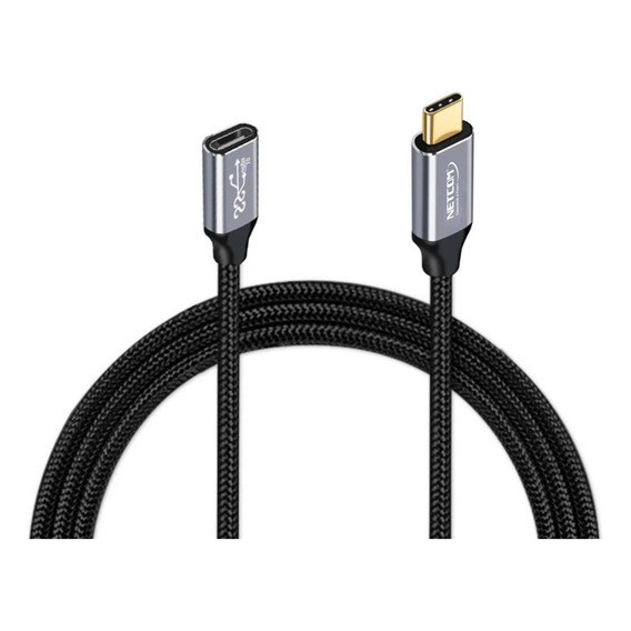 Cable Extension Usb C 3.1 Tipo C Gen2 3m Netcom 4k 100w 60hz