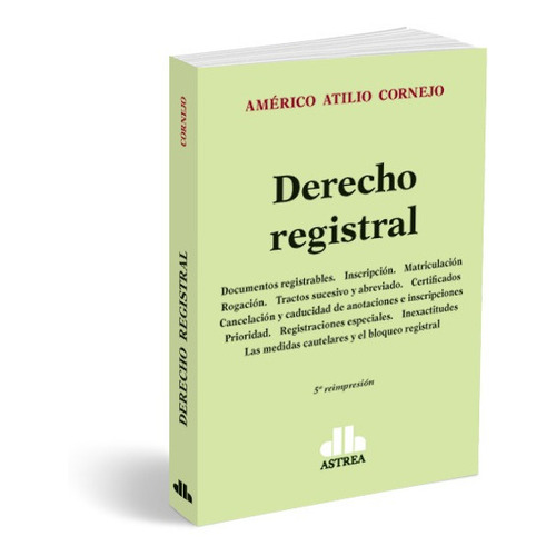 Derecho Registral - Americo Atilio Cornejo