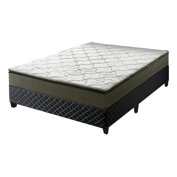 Sommier Nivus Con Pillow Top 2 Plazas Almacen Colchones