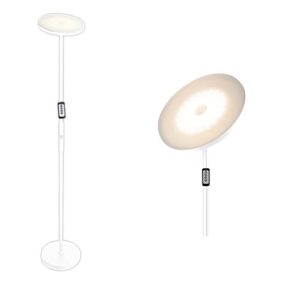 Lampara Velador De Pie Led Prime 30w Blanca Luz Cct Tbcin