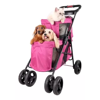 Cochecito Doble Paseo Ibiyaya Decker Pet Bus Mascotas 21 Kg