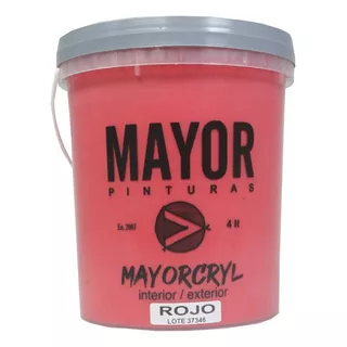 Mayorcryl Color Rojo 4lt Cml1