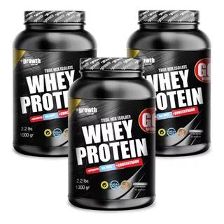 3 Whey Protein Proteina Mix Isolada Conc Mix Isolate Growth