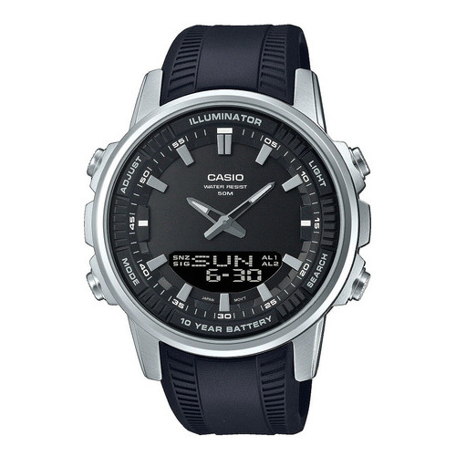 Reloj Casio Hombre Amw-880-1avdf Color De La Correa Resina