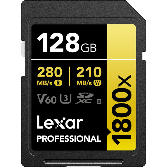 Memoria Sd 128gb Lexar Professional Sdxc Uhs-ii V60 4k