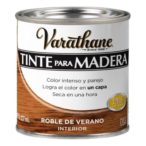 Tinte Para Madera Colores Clásicos 0,237 L Varathane Color Roble De Verano