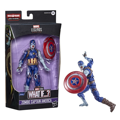 Figura De Acción Marvel Legends Series Capitán América Zombi