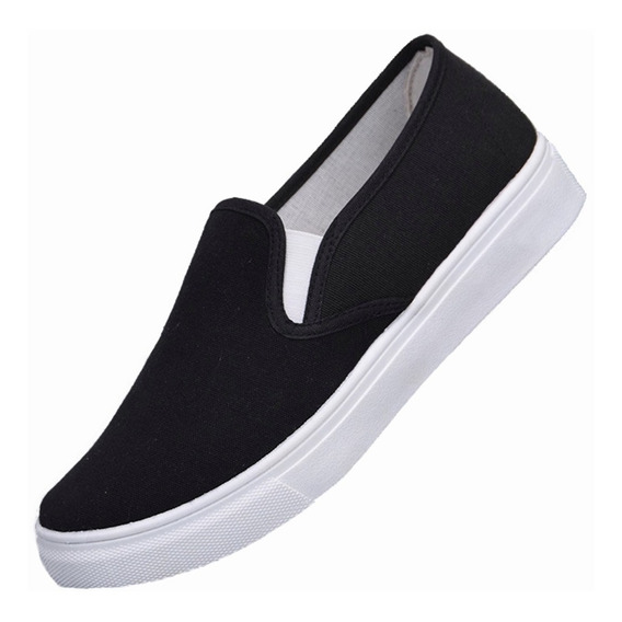 Tenis Negros - Slip On - Unisex - Sin Agujetas, Envio Full