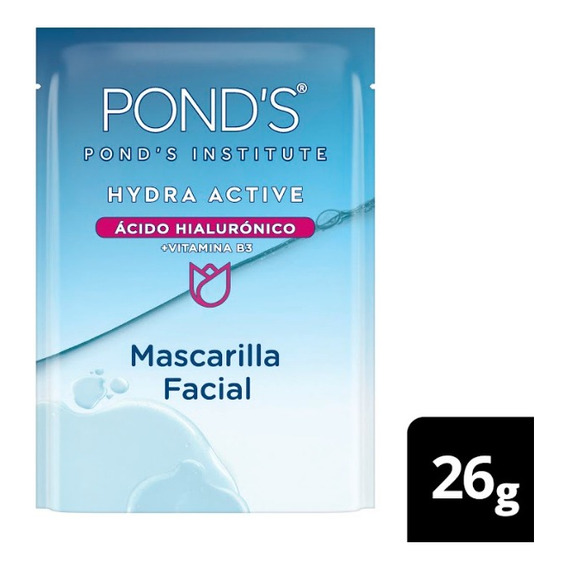 Mascarilla Facial Ponds Hydra Active Ácido Hialurónico 26 G