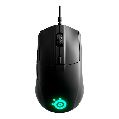 Mouse 
gamer de juego SteelSeries  Rival 3 ‎62513 negro