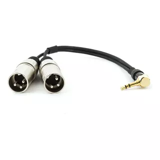 Cabo P2 90° Estereo Para 2 Xlr Macho - 2 Metros