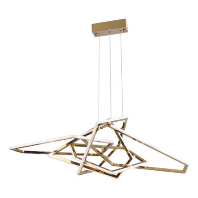 Colgante Led Artsy 72w Led Oro Deco Moderno Cie