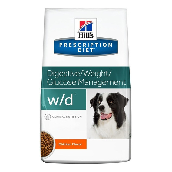 Alimento Hill's Prescription Diet Multi-Benefit w/d para perro adulto sabor pollo en bolsa de 12.5kg