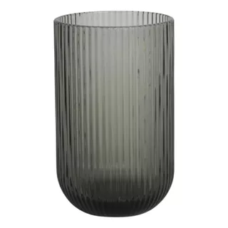 Set X6 Vasos De Vidrio Transparente Con Lineas 465ml Premium