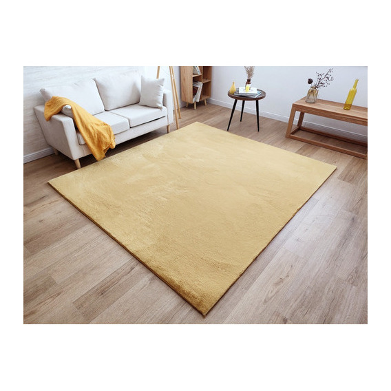 Alfombra Timmy Peluda Extra Suave Amarillo Gold 200x220