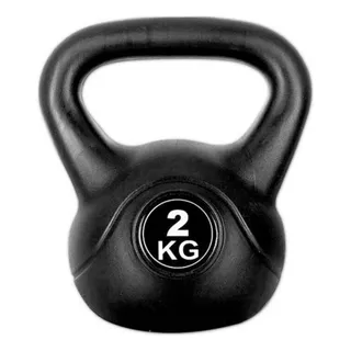 Pesas Rusa Kettlebell 2kg Crossfit Fitness Funcional / Lhua Color Negro