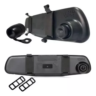 Retrovisor Veicular+ 2 Câmera Ré 1080p 4,3pol Roadstar + Dvr