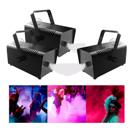 Set X3 Maquinas De Humo 400 W Boliches Eventos Fiestas Bares