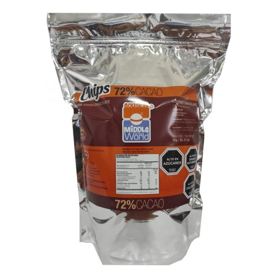 Chips De Chocolate 72% Cacao 1 Kg