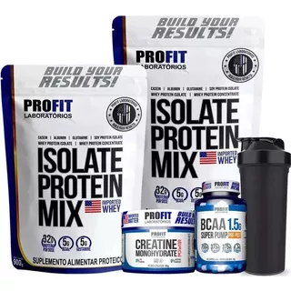 2x Whey Isolate Mix Profit 900g+ Bcaa+ Creatina Stock 