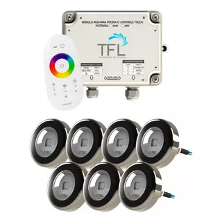 Kit Led Pisicina - Contr Touch 81w + 7 Leds Rgb 9w Tholz