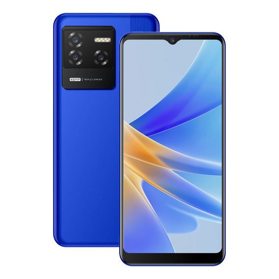 Twl Vision Plus Android 13.0 Teléfono Dual Sim 4gb Ram + 128gb Gran Pantalla 6.51pulgadas Unlock With Fingerprint Slider Azul