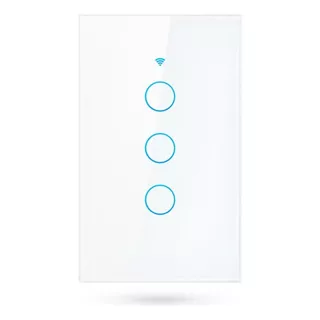 Interruptor Inteligente Touch Wifi 3 Botones Tuya Smart